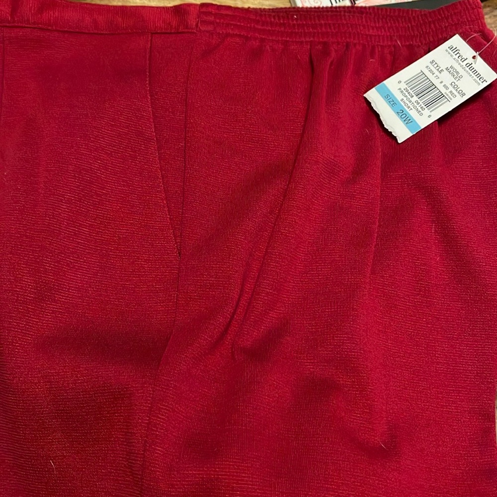 Women’s Plus 20W Red Trousers Alfred Dunner
